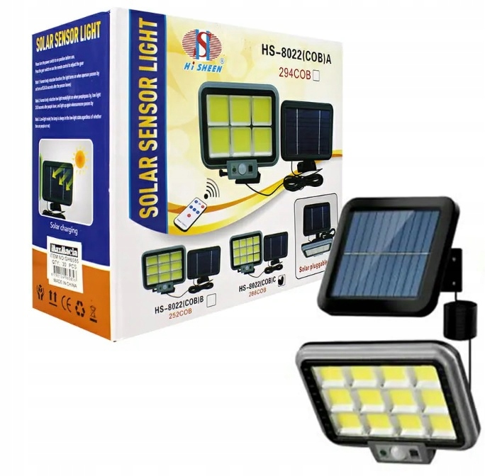 Pouličné svietidlo Solar Light 50 W 450 lm na solárne napájanie